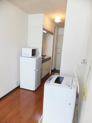【設備】 | グリーンハウス・エイナ | 便利な家電3点セット（冷蔵庫・洗濯機・電子レンジ）付き☆