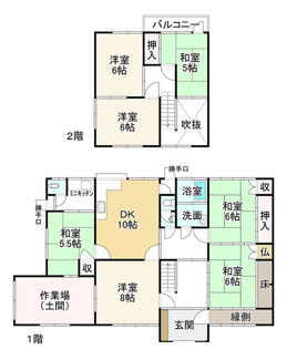 【間取り】 | 近江八幡市末広町　中古戸建