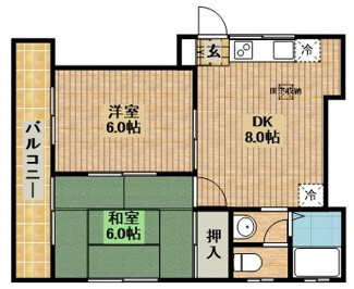 【間取り】 | コーポ田代