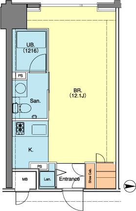アーデンタワー南堀江の間取り
