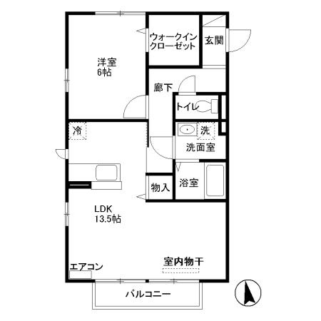 Rose Villa D棟の間取り