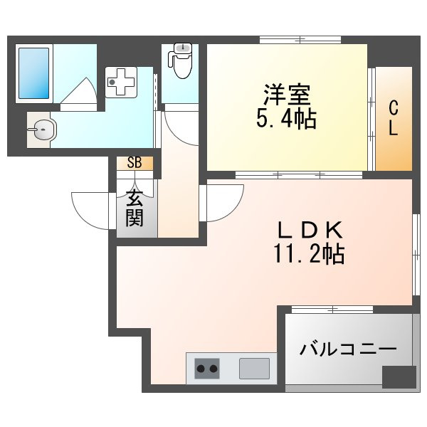 フラッツパーク塚本の間取り