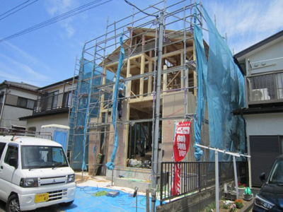 【外観】 | 新発売【売主】MLH新築分譲　湘南台　1棟 | 建築工事中です