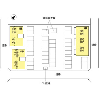 【区画図】 | グレイス　スクエア新涯　５　C