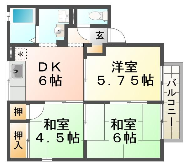 エステート塩屋山手の間取り