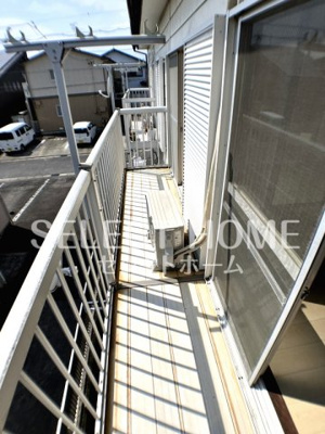 【バルコニー】 | コーポいわお | 陽当たり良好なバルコニーです