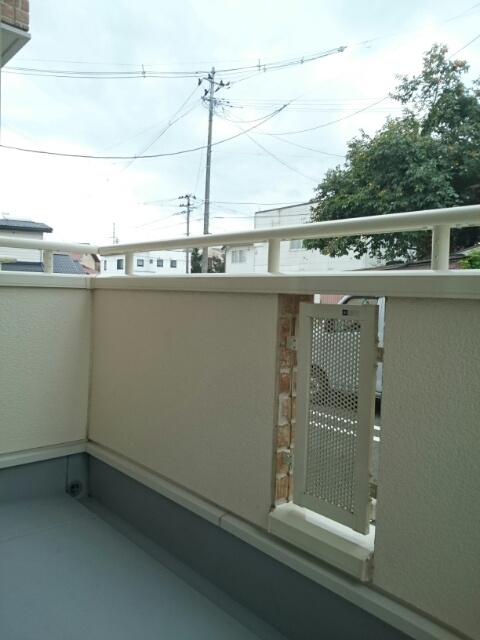 グランツ城西のバルコニー