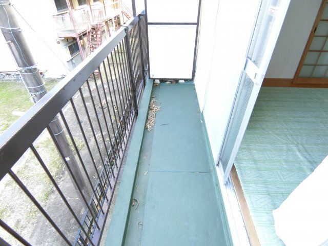 木下ハイツのバルコニー