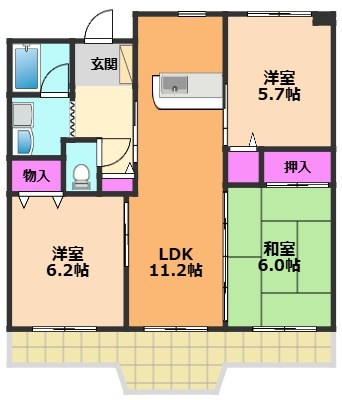 【間取り】 | リヴェール春日