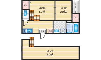 【間取り】 | Reveur Ametrine | 略図の為、現状優先