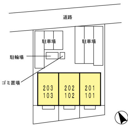 ピースタウン・ガルのその他共用部分|配置図