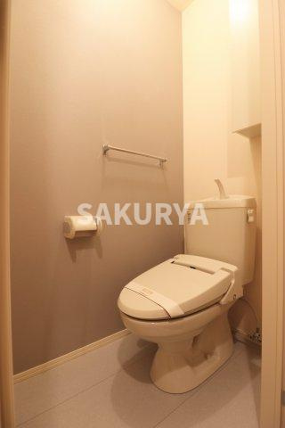 ハピネスのトイレ|現況と異なる場合がございます。