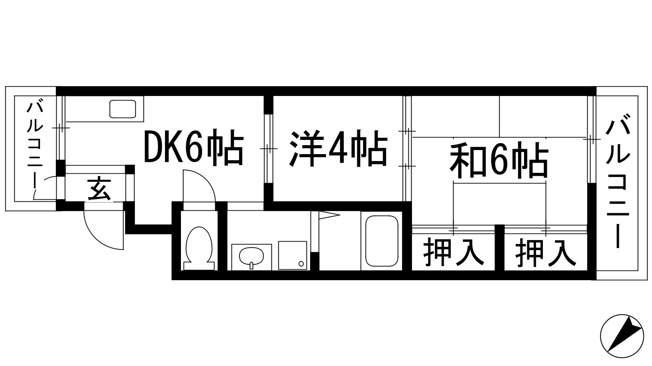【間取り】 | 第二中村マンション
