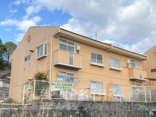 広島市安佐北区落合南９丁目のアパートの外観|バルコニー側の外観です！