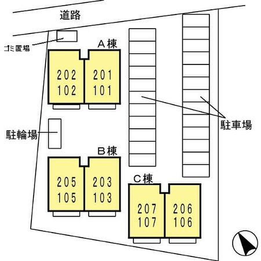 アルシオネの区画図