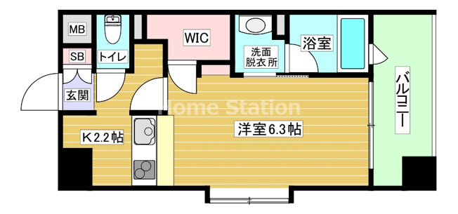 【間取り】 | ゲートコート大阪福島