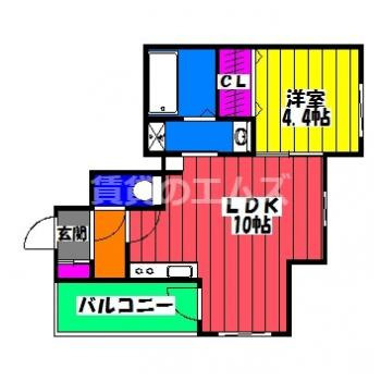 【間取り】 | Ｌａ　Ｂａｌａ竹下駅南 | Ｌａ　Ｂａｌａ竹下駅南の間取り