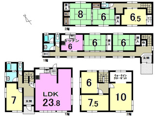 【間取り】 | 守山市今宿４丁目　中古戸建