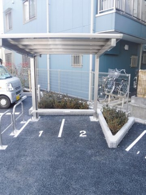 【外観】 | フローラル中葛西Ⅵ　バイク駐輪場