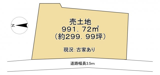 野洲市大篠原　売土地の土地図