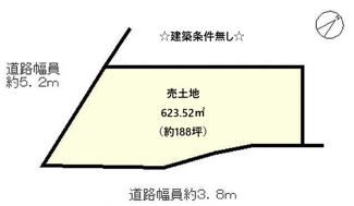 【土地図】 | 野洲市比留田　売土地