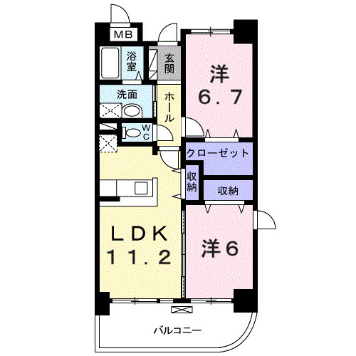 プラシードの間取り