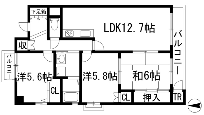 【間取り】 | パレフルール