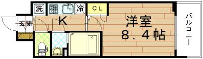 プレサンス京都四条大宮の間取り