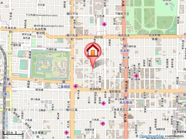 プレサンス京都二条城前風雅の地図