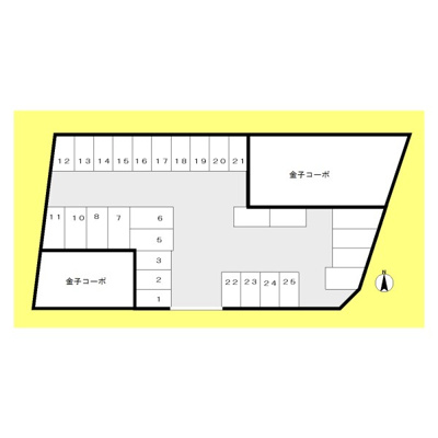 【区画図】 | ４丁目金子駐車場