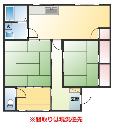 天園アパートの間取り
