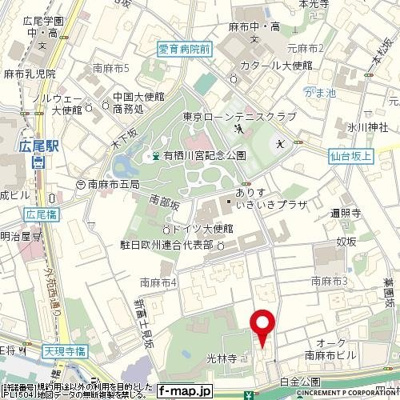 【地図】 | インペリアル南麻布コートアンドサテライト