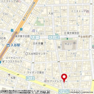 【地図】 | プレスタイル入谷Ⅱ