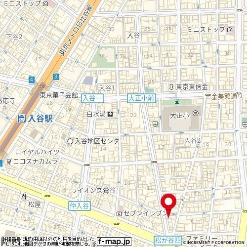 【地図】 | プレスタイル入谷Ⅱ