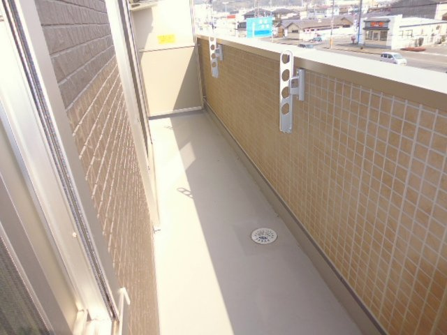 オアシス連島のバルコニー