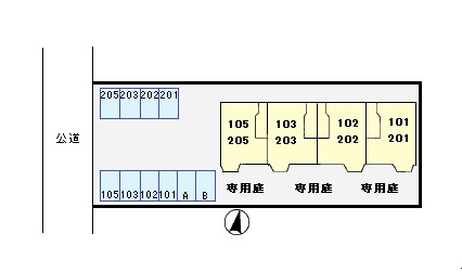 ドミール名和の区画図