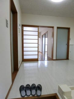 【展望】 | 玄関から室内への景観です！キッチンの奥に洋室6帖のお部屋が2部屋あります♪