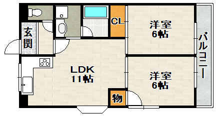 グレースキトラの間取り
