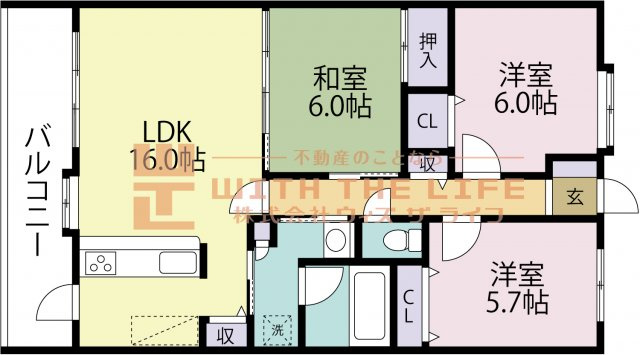 エバーライフネアシティ久留米弐番館【キャッシュバック対象物件】の間取り