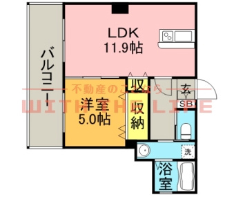 ロイヤルタワー花畑駅前【キャッシュバック対象物件】の間取り