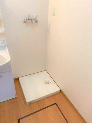 【洗面所】 | さくらいマンション青島B | ゆったりとスペースのある洗面所