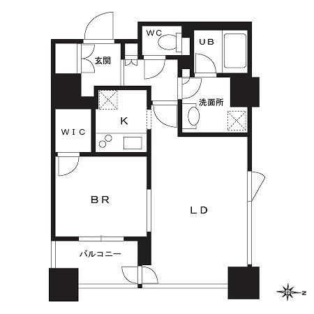 プライムメゾン南2条の間取り