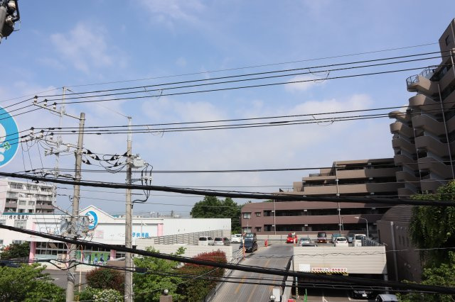 レクシオ東習志野　東南角住戸の展望|東南向きバルコニー　前面に建物がございませんので陽当り良好