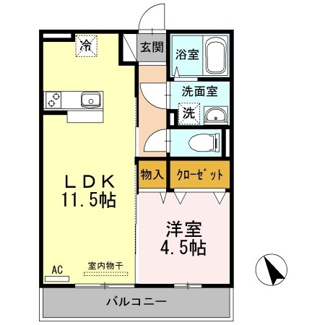 【間取り】 | ローゼスポート港町　Ｂ