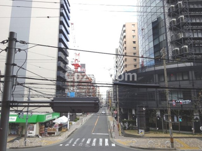 【展望】 | グランシス江坂 | バルコニーからの眺めです。前に建物がないので視界開けてますよ