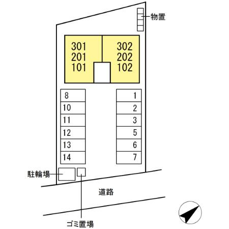 ハイライズの区画図