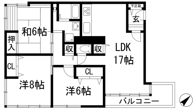 【間取り】 | 西宝仁川マンション