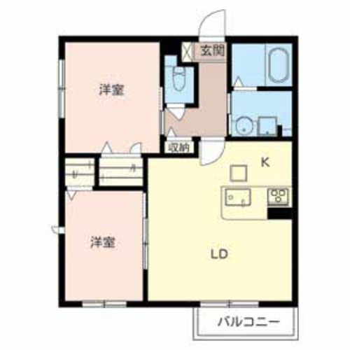 シャーメゾンパルの間取り