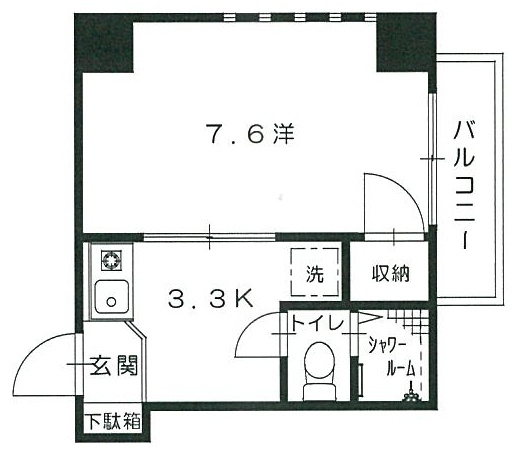 サニーフォーラムの間取り|サニーフォーラム201号室