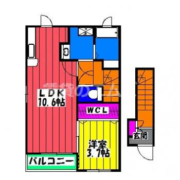 【間取り】 | メゾン宏栄 | メゾン宏栄の間取り